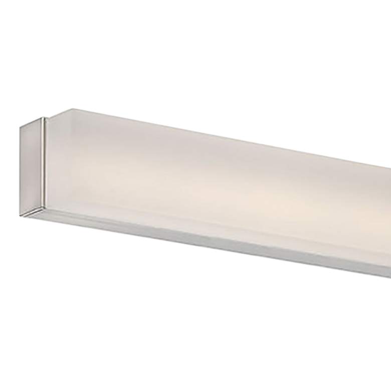 Image 2 dweLED Esprit 26" Wide Brushed Nickel 2-Light LED Bath Light more views