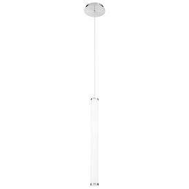 Image1 of dweLED Flare 2 1/2" Wide Brushed Nickel 27 Watt LED Mini Pendant