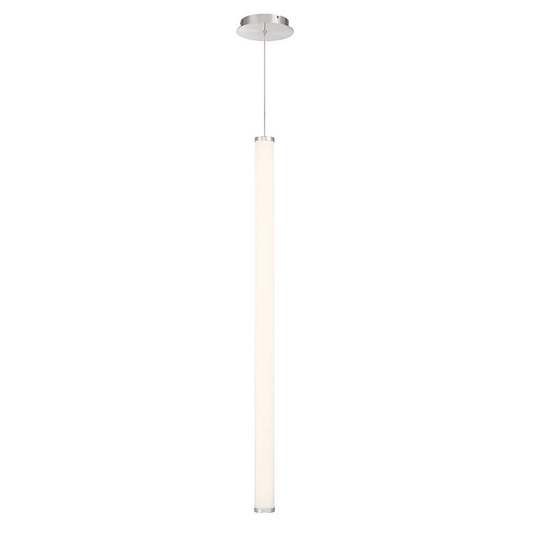 Image 2 dweLED Flare 2 1/2" Wide Brushed Nickel 42 Watt LED Mini Pendant more views