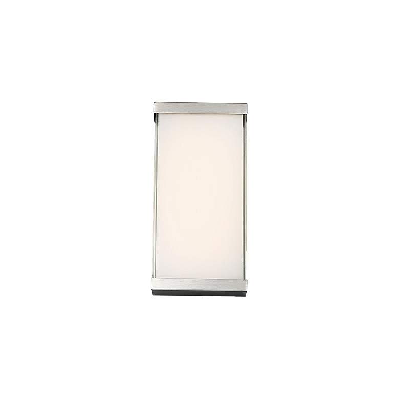 Image 1 dweLED Float 12" High Brushed Nickel LED Wall Sconce