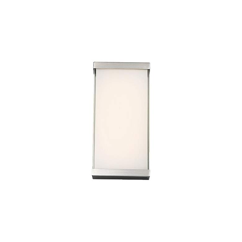 Image 1 dweLED Float 12 inch High Brushed Nickel LED Wall Sconce