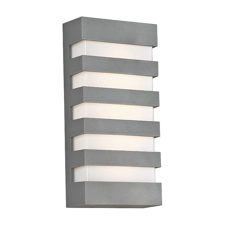 Image 1 dweLED Folsom 14 inch High Graphite LED Outdoor Wall Light