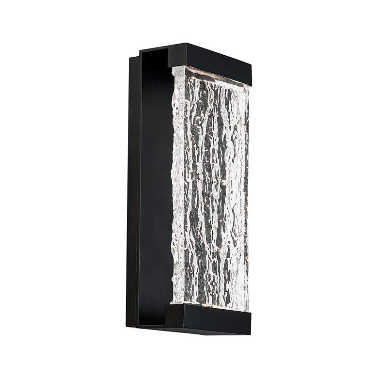 Image 1 DweLED Fusion 14" High Black Outdoor LED Wall Light