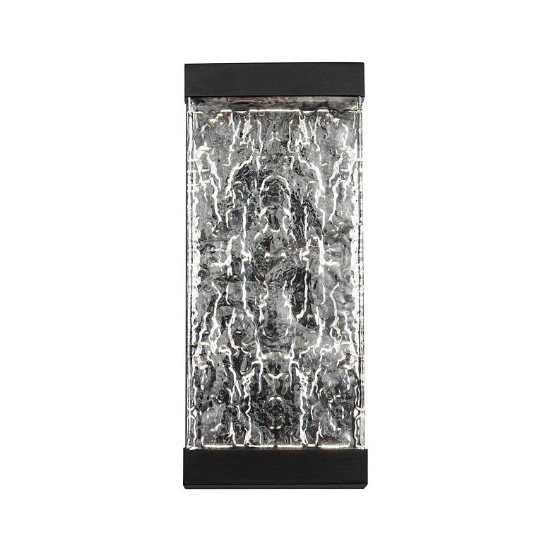 Image 2 DweLED Fusion 14" High Black Outdoor LED Wall Light more views