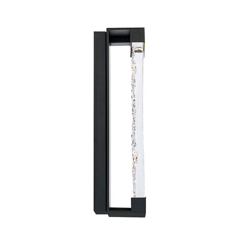 Image 3 DweLED Fusion 14" High Black Outdoor LED Wall Light more views