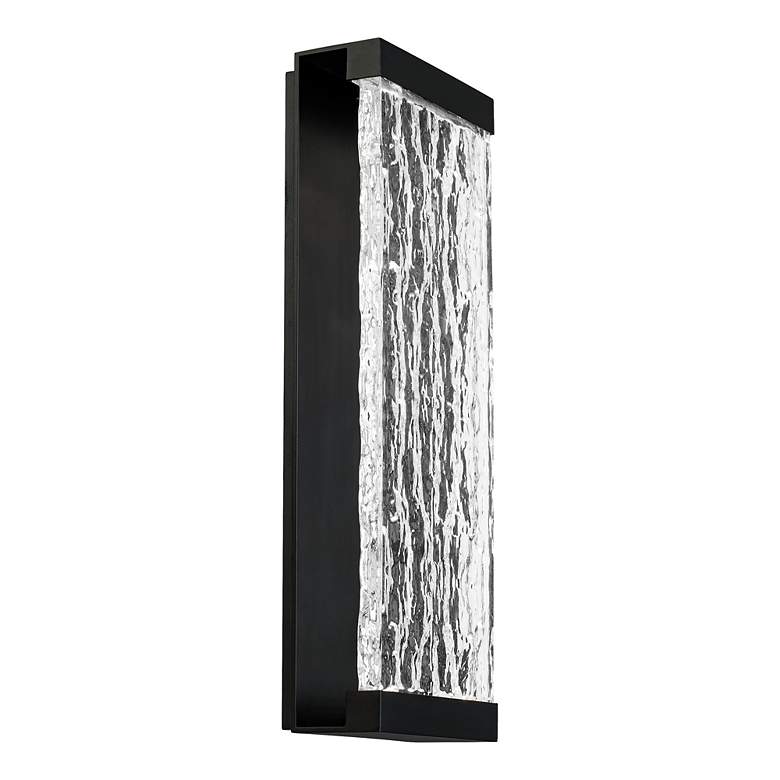 Image 2 dweLED Fusion 19 3/4" High Black LED Outdoor Wall Light