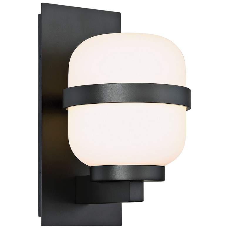 Image 1 dweLED Gaia 12 inch High Black LED Outdoor Wall Light