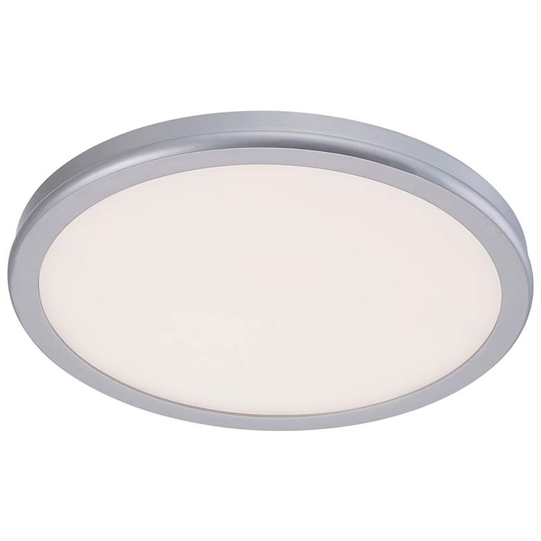 Image 1 dweLED Geos 10 1/4 inch Wide Titanium LED Ceiling Light