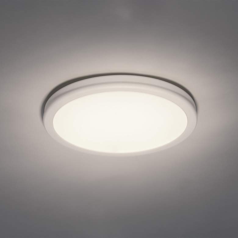Image 1 dweLED Geos 10 1/4" Wide White LED Ceiling Light