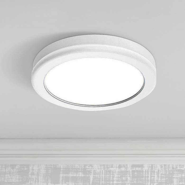 Image 1 dweLED Geos 6 inch Wide White LED Ceiling Light