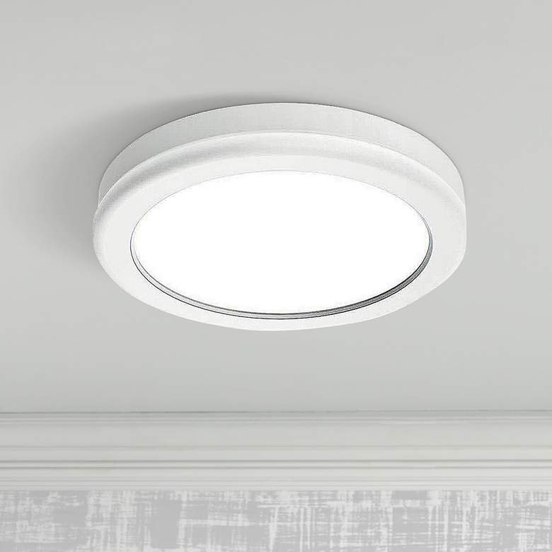 Image 1 dweLED Geos 6" Wide White LED Ceiling Light