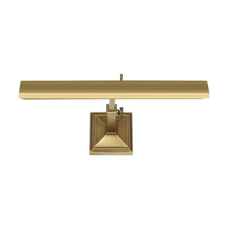dweLED Hemmingway 14&quot; Wide Burnished Brass LED Picture Light