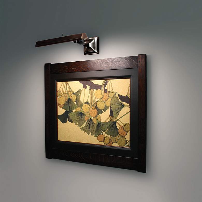 Image 4 dweLED Hemmingway 14" Wide Polished Nickel LED Picture Light more views