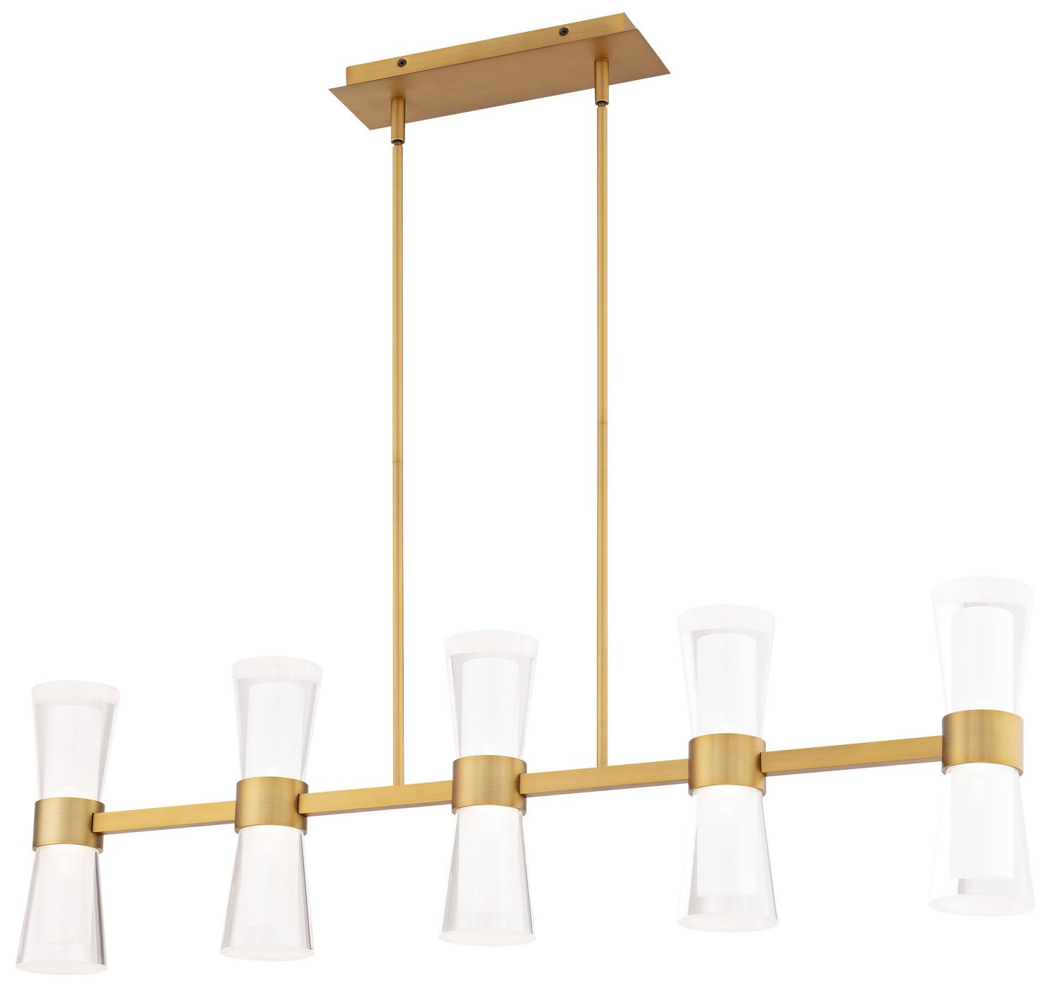 dweLED Hourglass Brass - Antique Brass Collection