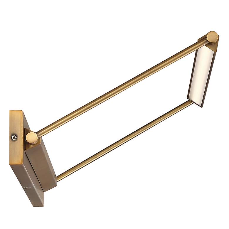 Image 2 dweLED Hudson 24" Wide Aged Brass LED Picture Light more views