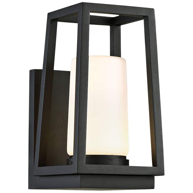 Image 1 dweLED Hurricane 10" High Black LED Outdoor Wall Light