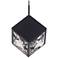 dweLED Ice Cube 6 3/4" Wide Black LED Mini Pendant