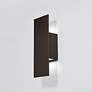 1_dweLED Icon 14" High Bronze LED Outdoor Wall Light