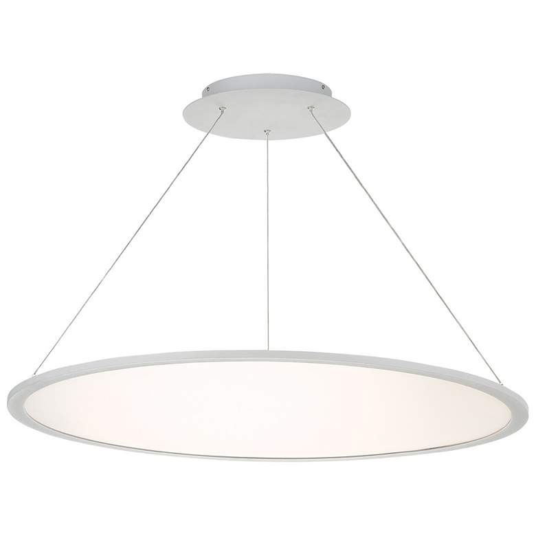 Image 2 dweLED Illusion 35" Wide Titanium LED Pendant Light