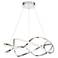 dweLED Interlace 28" Wide Chrome LED Pendant Light