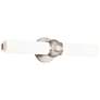 1_DweLED Juliet 20" Wide Brushed Nickel 2-Light LED Bath Light