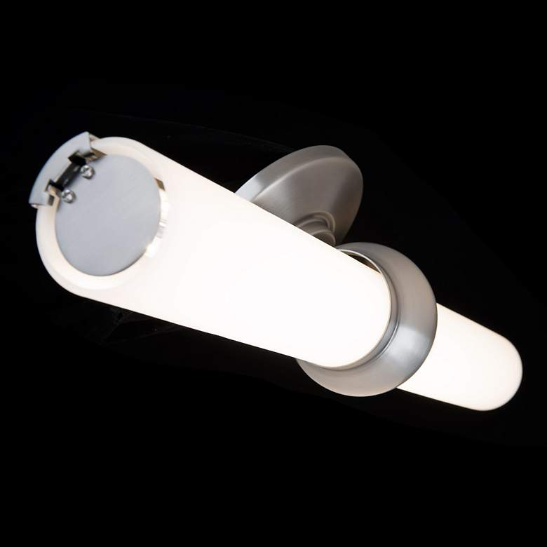 Image 4 DweLED Juliet 20" Wide Brushed Nickel 2-Light LED Bath Light more views