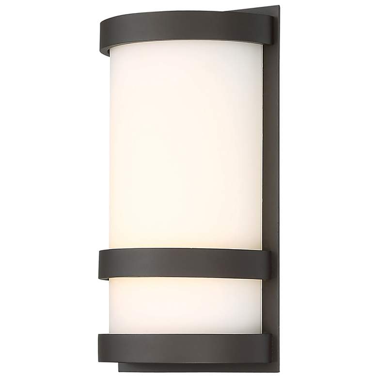 Image 2 dweLED Latitude 10" High Bronze LED Outdoor Wall Light