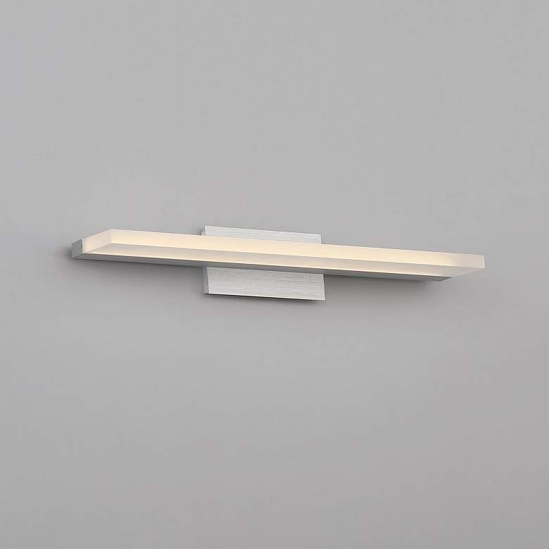 Image 1 dweLED Level 19" Wide Brushed Aluminum LED Bath Light