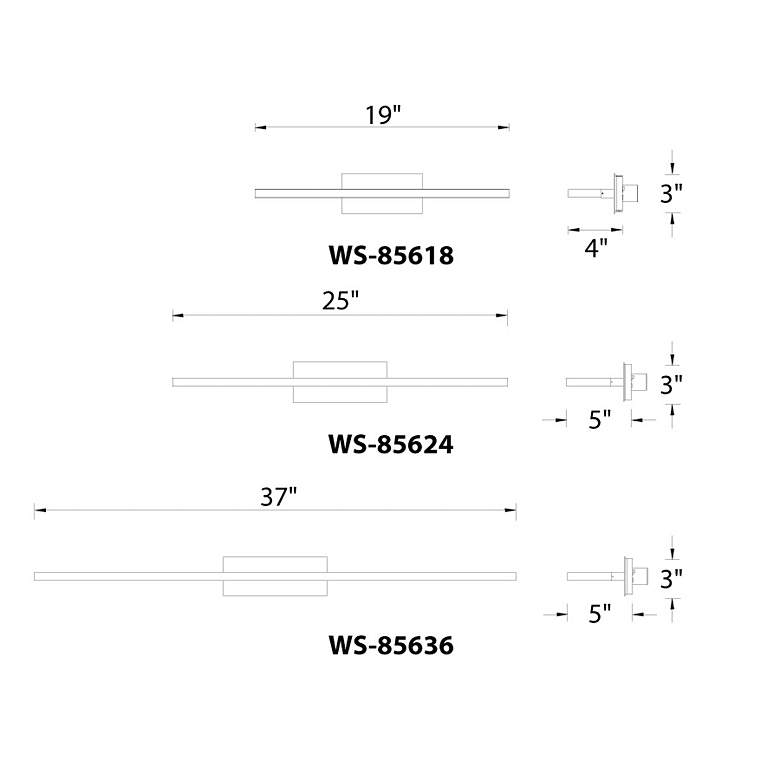 Image 3 dweLED Level 19 inch Wide Brushed Aluminum LED Bath Light more views