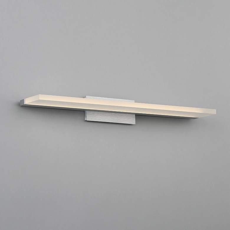 Image 1 dweLED Level 25" Wide Brushed Aluminum LED Bath Light