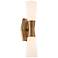 dweLED Locke 18" High Aged Brass LED Wall Sconce