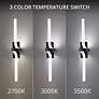 2_dweLED Loophole 26" High Black LED Wall Sconce more views