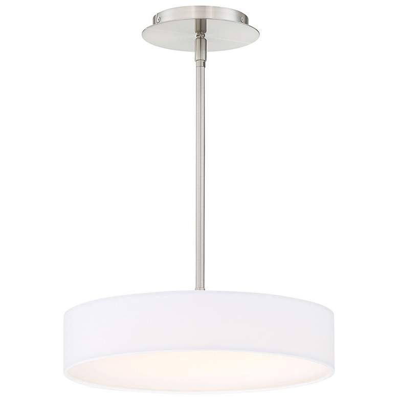 Image 1 dweLED Manhattan 14" Wide Brushed Nickel LED Pendant Light