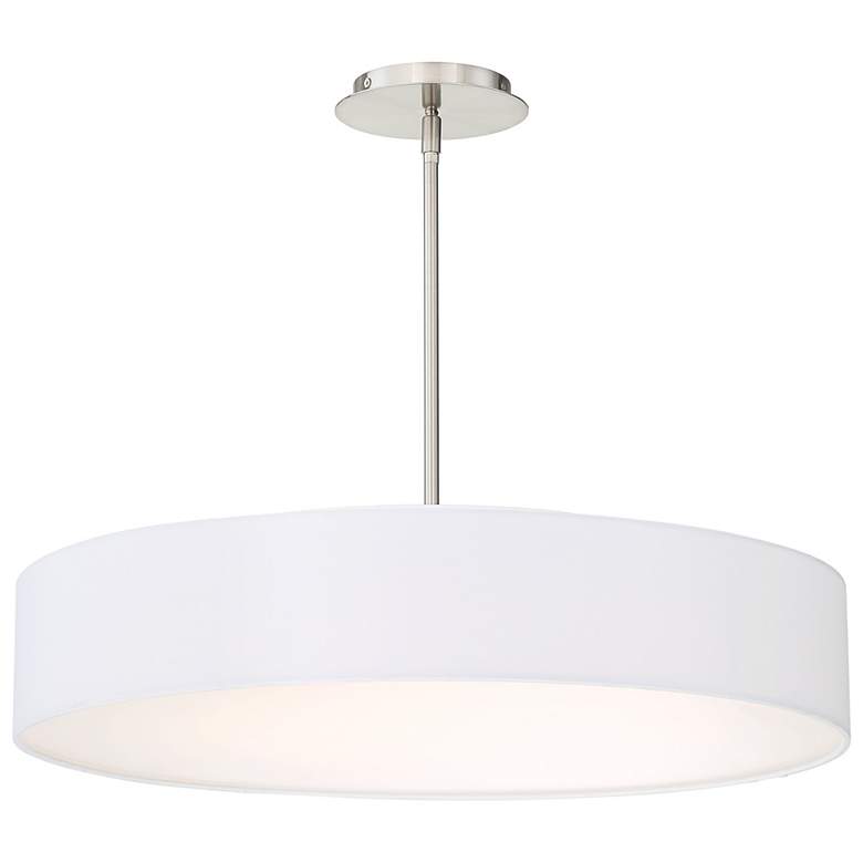 Image 2 dweLED Manhattan 26 inch Wide Brushed Nickel LED Pendant Light