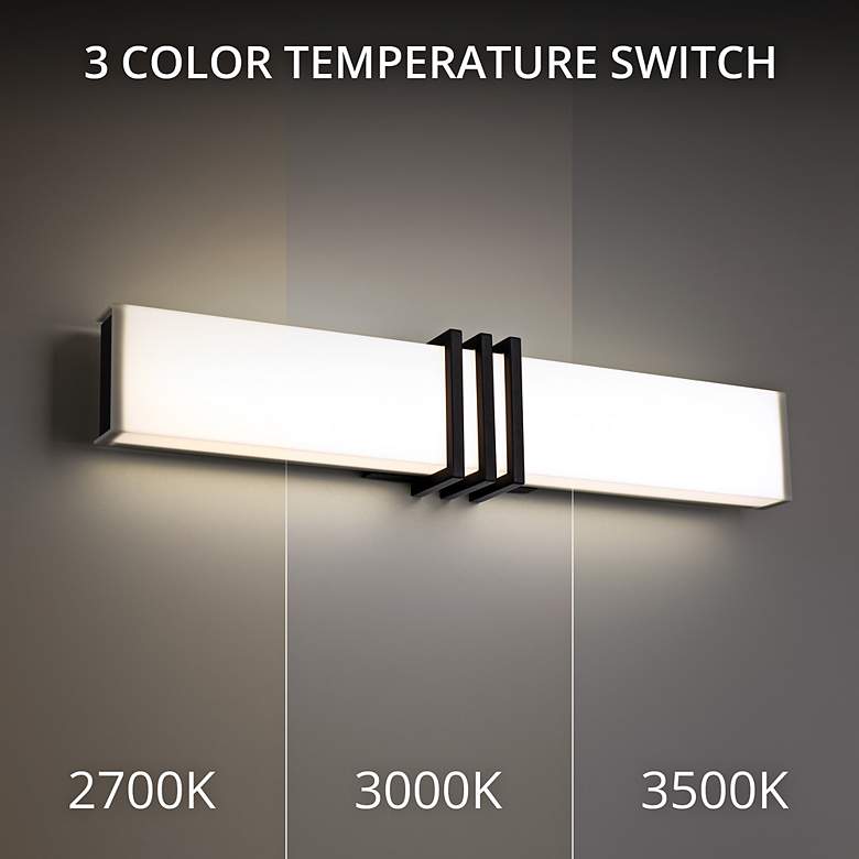 Image 6 DweLED Minibar 28" Wide Black LED Bath Light more views