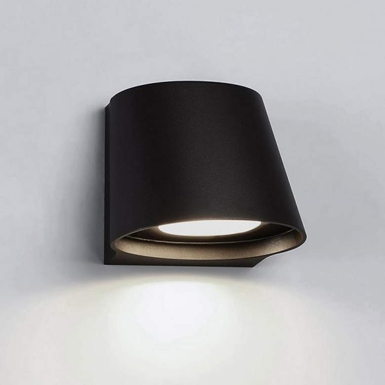 Image 1 dweLED Mod 5 1/4" High Bronze LED Outdoor Wall Light