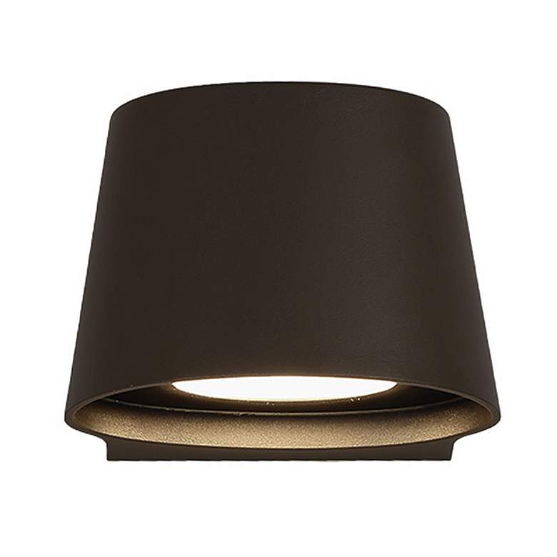 Image 3 dweLED Mod 5 1/4" High Bronze LED Outdoor Wall Light more views
