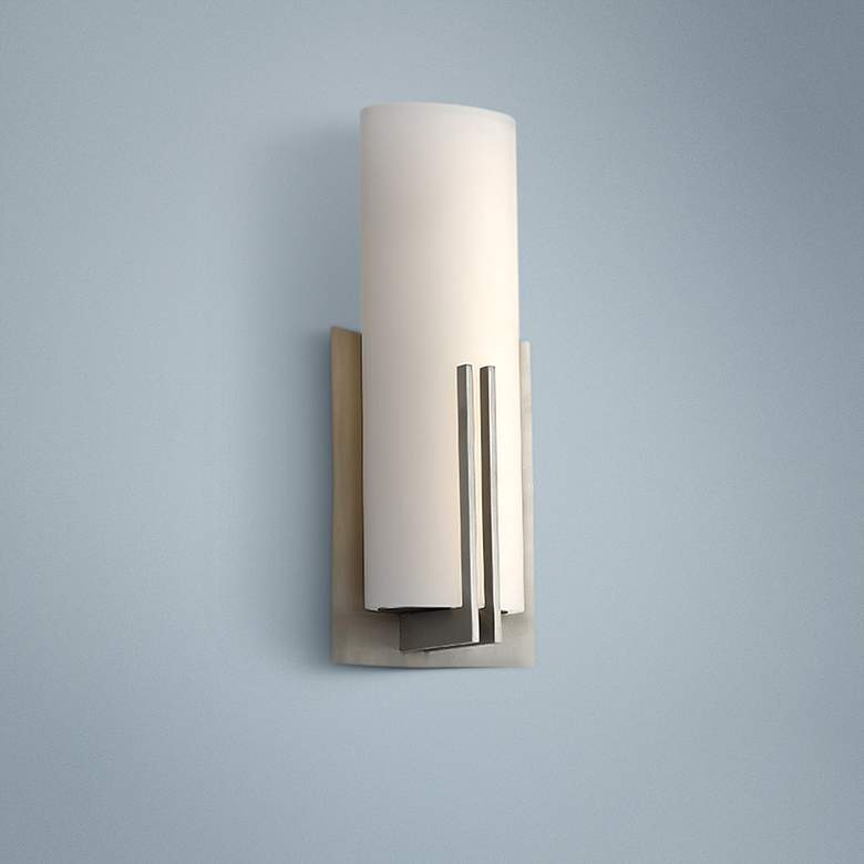 Image 1 dweLED Moderne 15" High Satin Nickel LED Wall Sconce