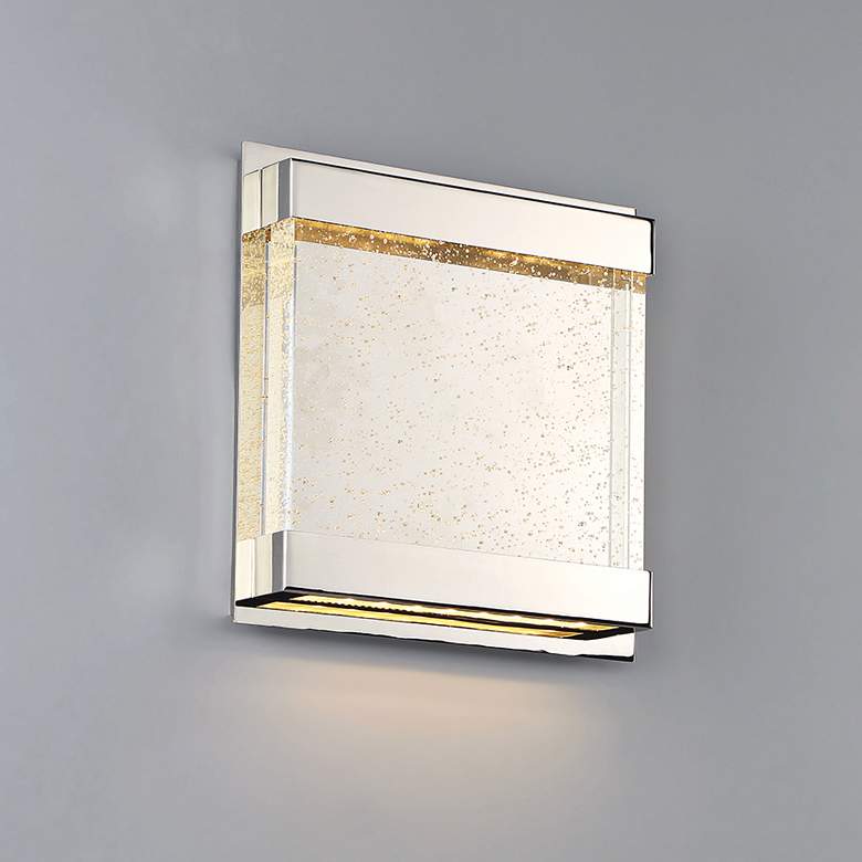dweLED Mythical 12&quot; High Polished Nickel LED Wall Sconce more views