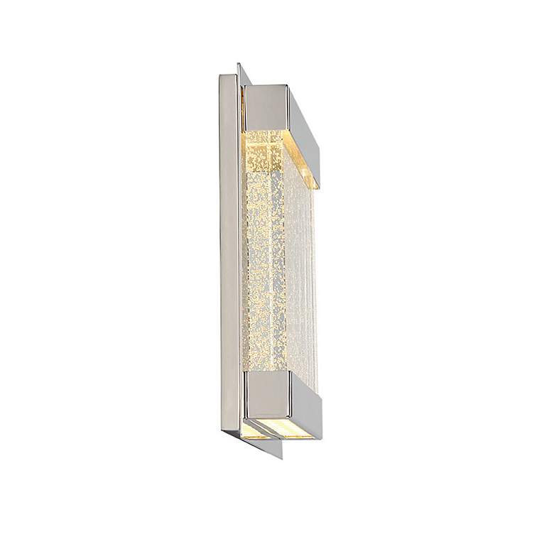 Image 4 dweLED Mythical 12" High Polished Nickel LED Wall Sconce more views