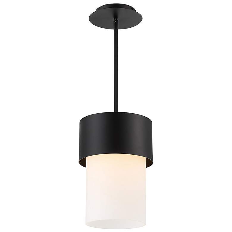 Image 2 dweLED Napa 9" Wide Black and White Modern LED Mini Pendant