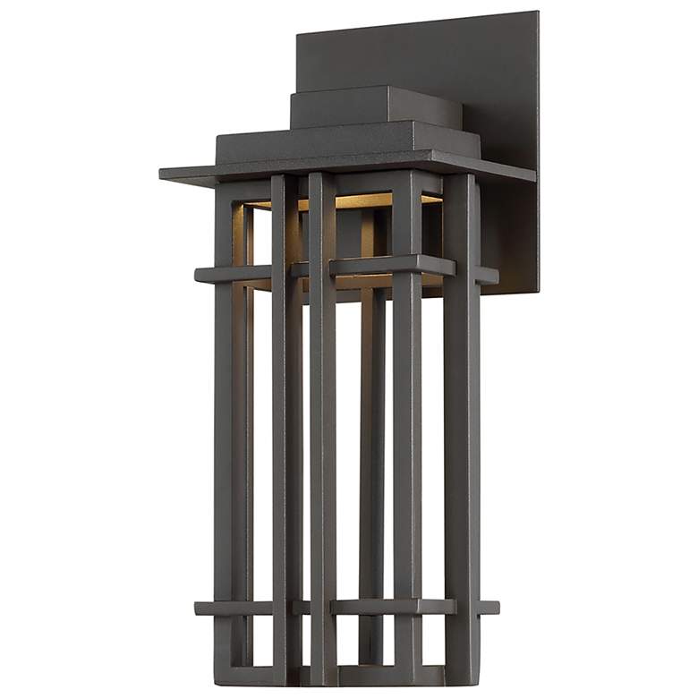Image 2 dweLED Nest 12" High Bronze LED Outdoor Wall Light