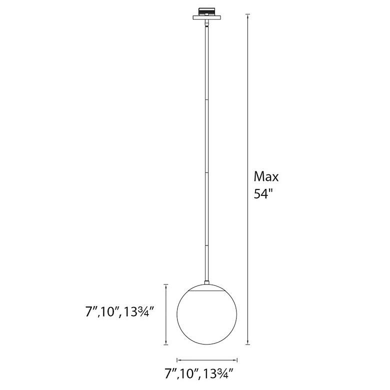 Image 2 dweLED Niveous 10" Wide Brushed Nickel LED Mini Pendant more views