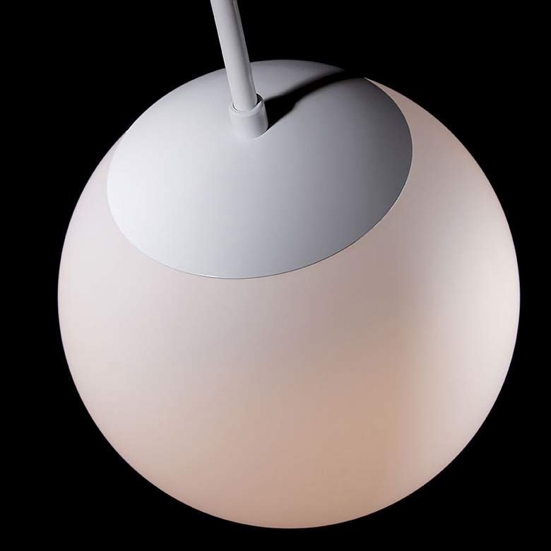 Image 2 dweLED Niveous 10" Wide White LED Mini Pendant more views