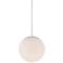 dweLED Niveous 13 3/4" Wide White Globe LED Pendant Light