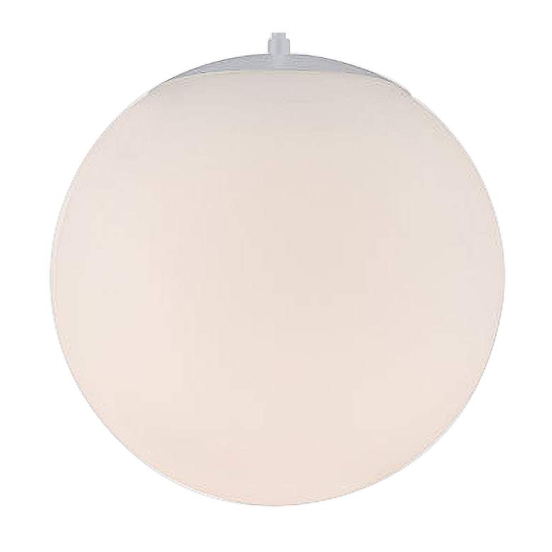 Image 2 dweLED Niveous 13 3/4 inch Wide White Globe LED Pendant Light more views