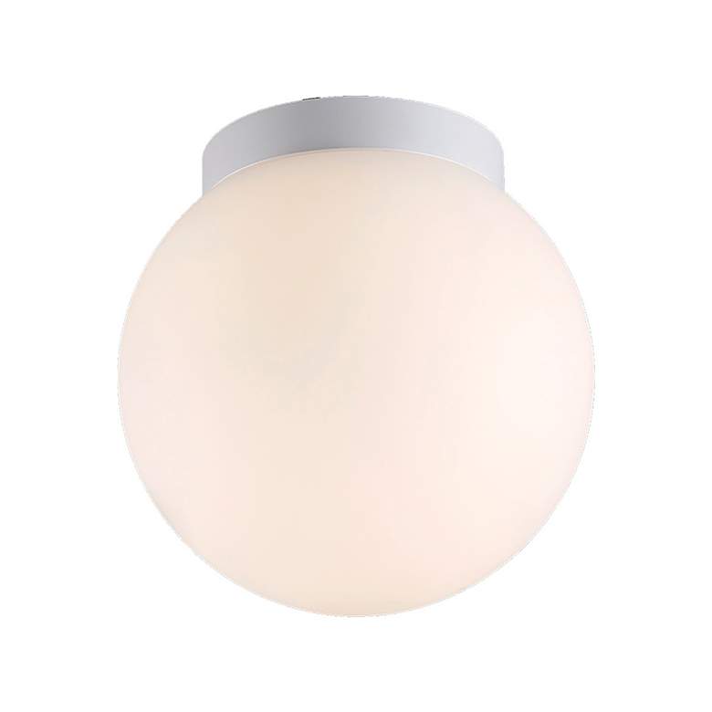 Image 1 dweLED Niveous 9" Wide White 3500K LED Outdoor Ceiling Light