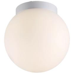dweLED Niveous 9" Wide White Globe Modern LED Ceiling Light