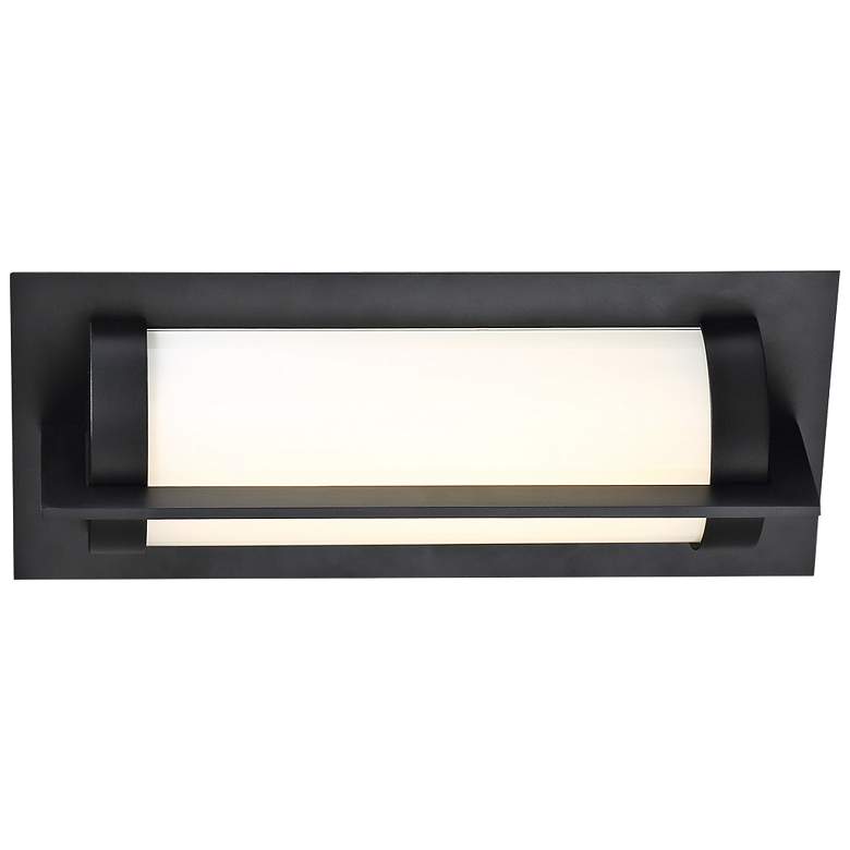 Image 2 dweLED Oberon 14" High Black LED Outdoor Wall Light more views