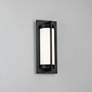 dweLED Oberon 14" High Black LED Outdoor Wall Light